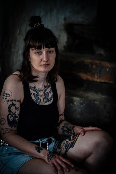 f3013   grethe therkelsen   by the staircase